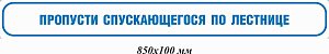 Пропусти спускающегося по лестнице 850х100 мм