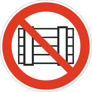 Запрещается загромождать проходы и (или) складировать